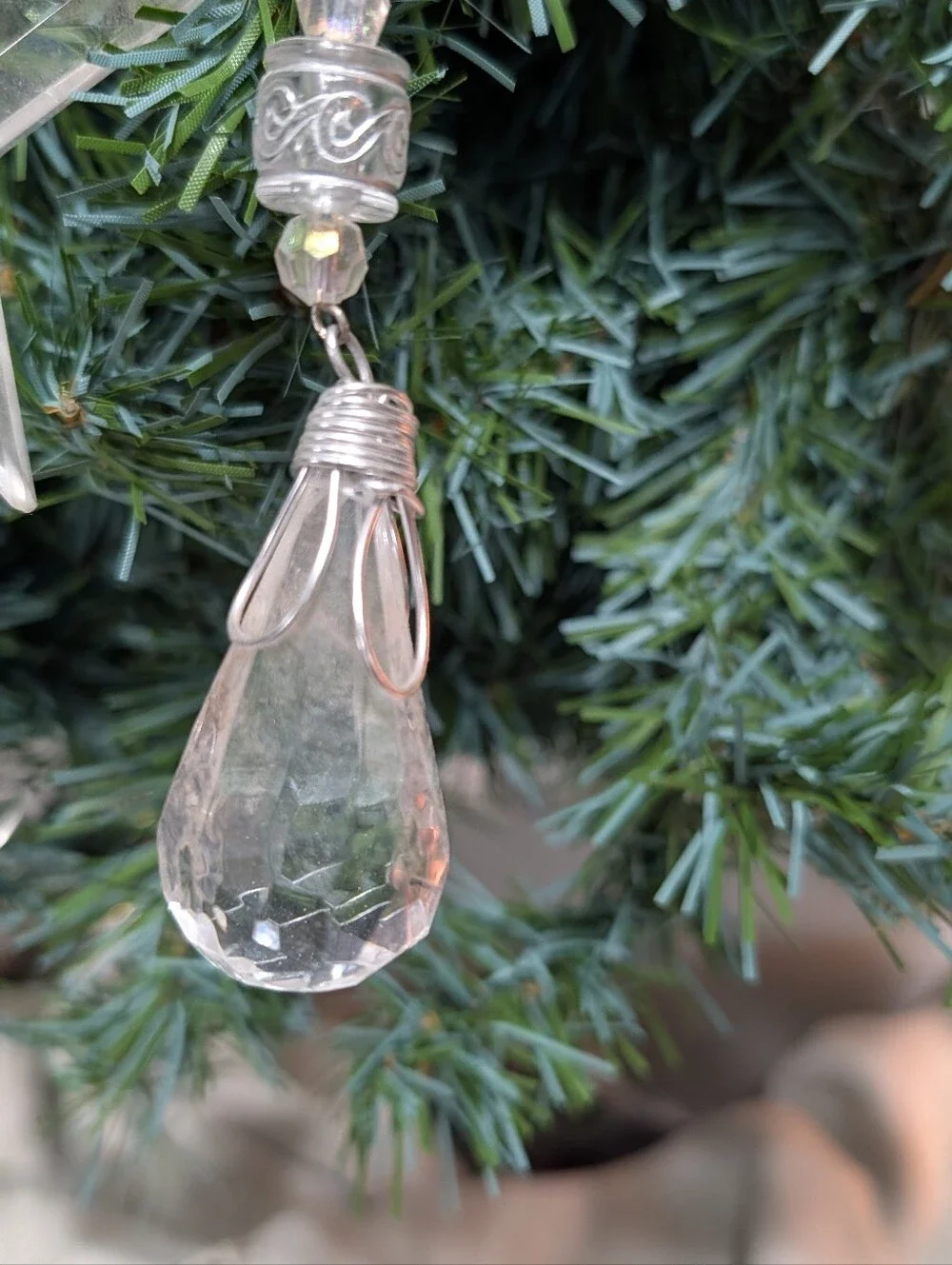 Vintage clear acrylic
